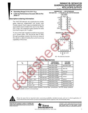 SN74AHC126PWR datasheet  